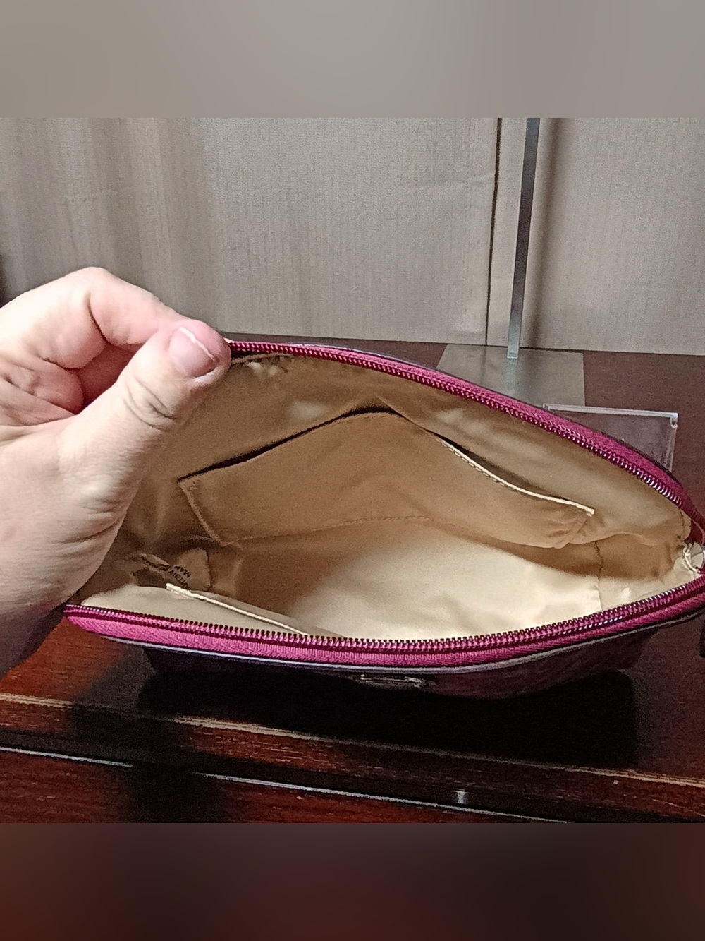 Coach Signature C Cosmetic Pouch - Picture 3 of 3